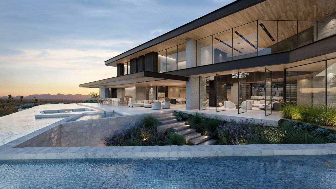 6203 E Cholla Lane pool and residence